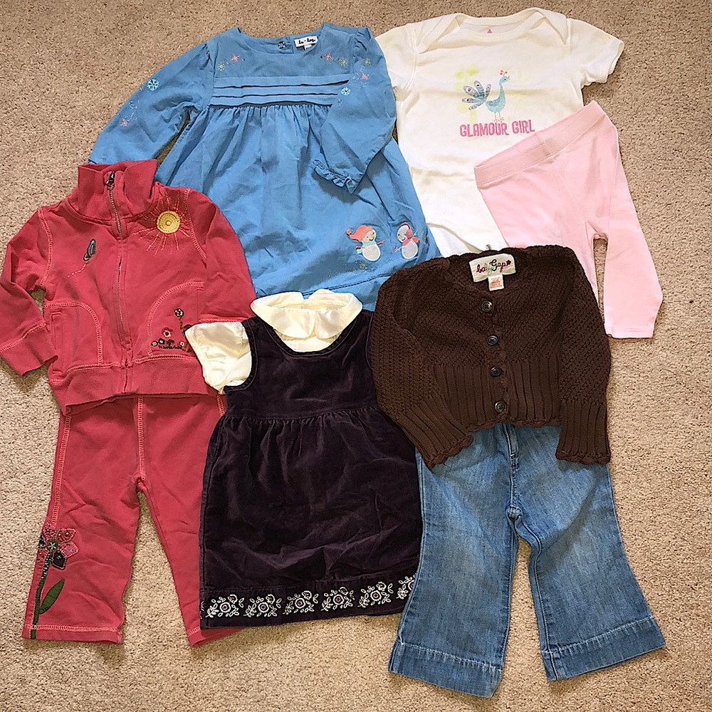 12-18 Month Girls Bundle - Gap, Le Top & Old Navy